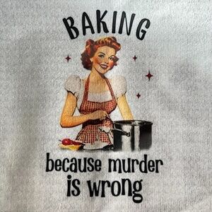 Funny Retro Baking Kitchen Towel
